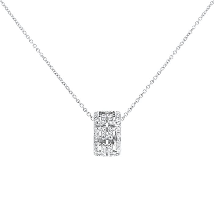 [Mystic Crown]PARENTESI NECKLACE SILVER DIAMOND