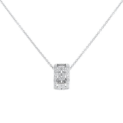 [Mystic Crown]PARENTESI NECKLACE SILVER DIAMOND