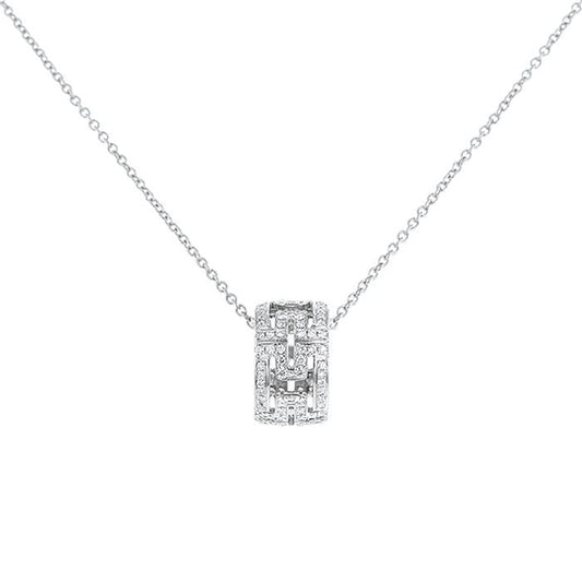 [Mystic Crown]PARENTESI NECKLACE SILVER DIAMOND