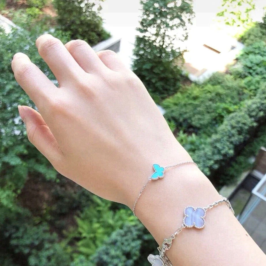 [Mystic Crown]BUTTERFLY TURQUOISE BUTTERFLY BRACELET SILVER