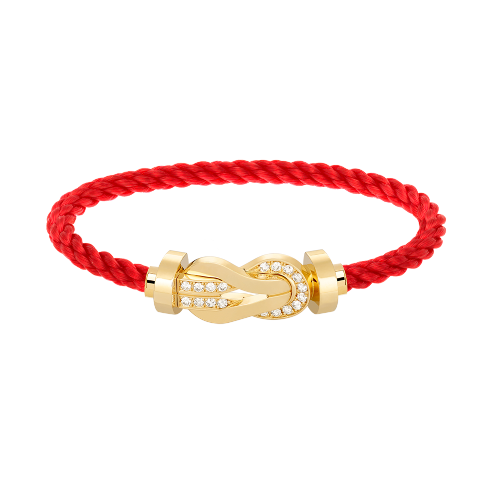 [Mystic Crown]CHANCE LARGE 8 FIGURE BUCKLE HALF DIAMOND BRACELET GOLD