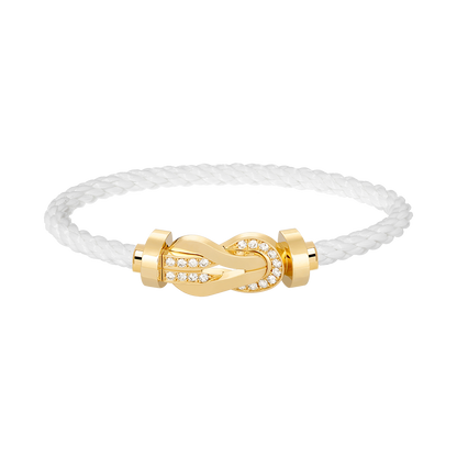 [Mystic Crown]CHANCE LARGE 8 FIGURE BUCKLE HALF DIAMOND BRACELET GOLD