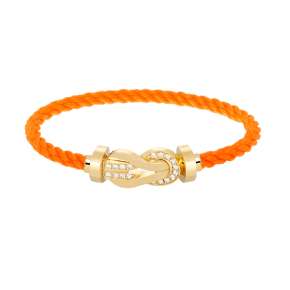 [Mystic Crown]CHANCE LARGE 8 FIGURE BUCKLE HALF DIAMOND BRACELET GOLD