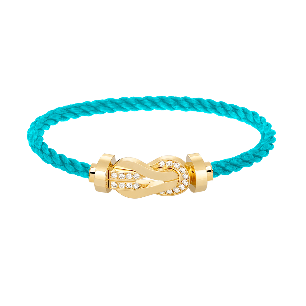 [Mystic Crown]CHANCE LARGE 8 FIGURE BUCKLE HALF DIAMOND BRACELET GOLD
