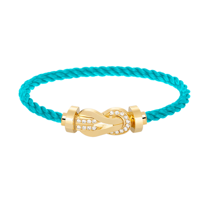 [Mystic Crown]CHANCE LARGE 8 FIGURE BUCKLE HALF DIAMOND BRACELET GOLD