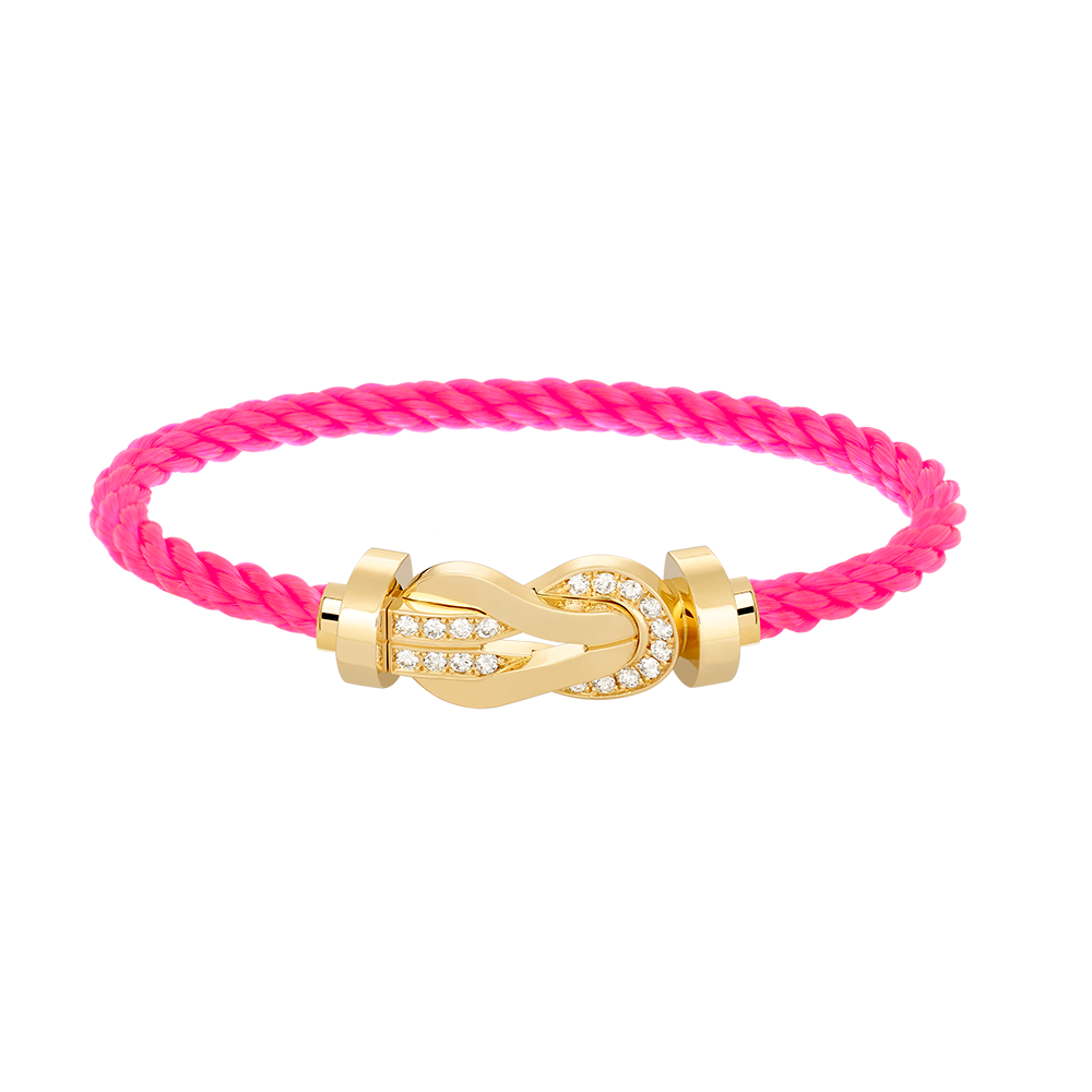 [Mystic Crown]CHANCE LARGE 8 FIGURE BUCKLE HALF DIAMOND BRACELET GOLD