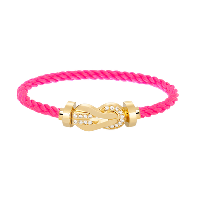 [Mystic Crown]CHANCE LARGE 8 FIGURE BUCKLE HALF DIAMOND BRACELET GOLD