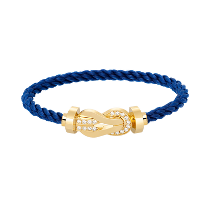 [Mystic Crown]CHANCE LARGE 8 FIGURE BUCKLE HALF DIAMOND BRACELET GOLD