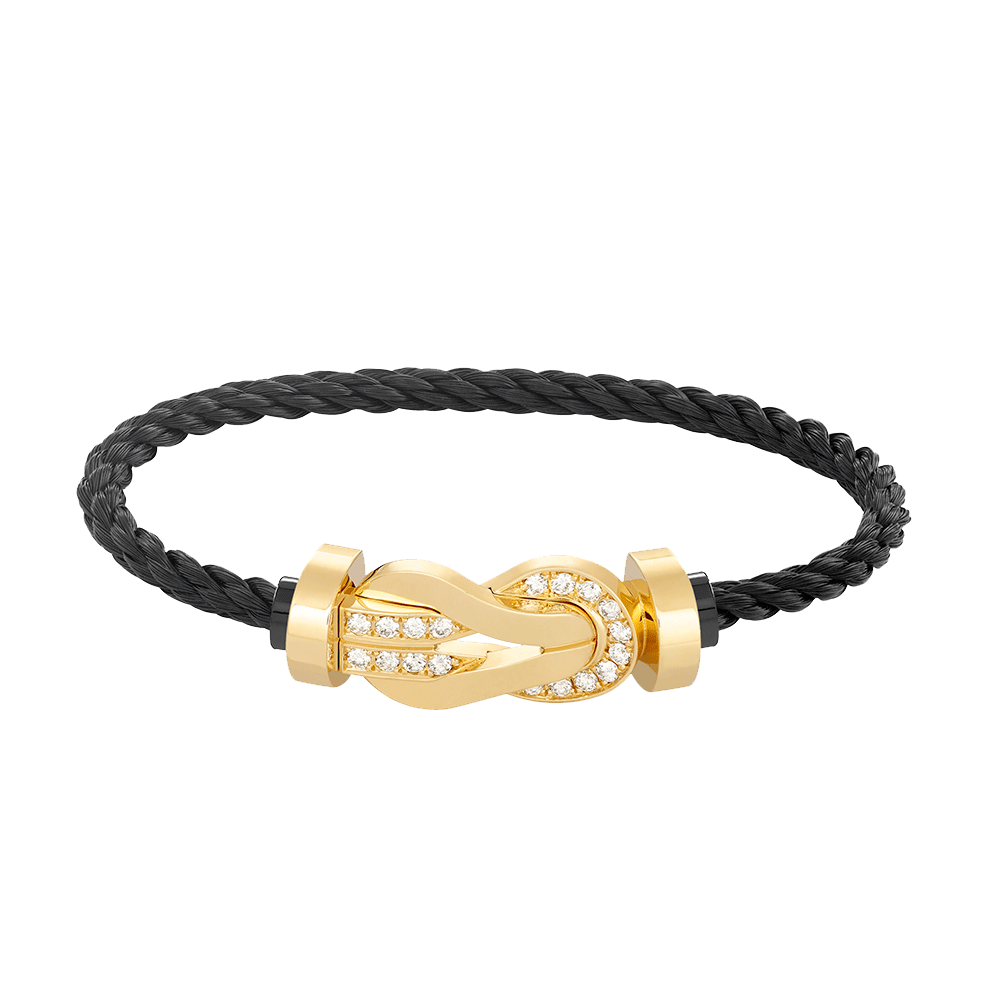 [Mystic Crown]CHANCE LARGE 8 FIGURE BUCKLE HALF DIAMOND BRACELET GOLD