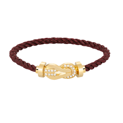[Mystic Crown]CHANCE LARGE 8 FIGURE BUCKLE HALF DIAMOND BRACELET GOLD
