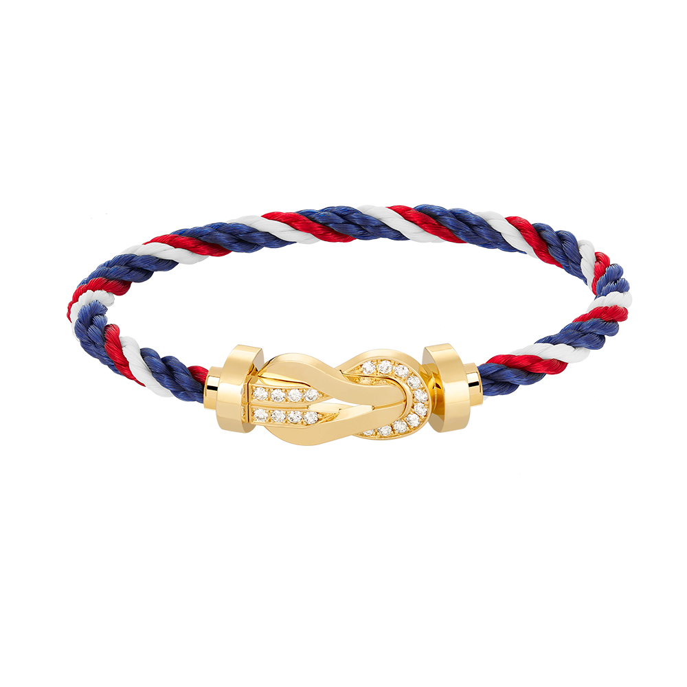 [Mystic Crown]CHANCE LARGE 8 FIGURE BUCKLE HALF DIAMOND BRACELET GOLD
