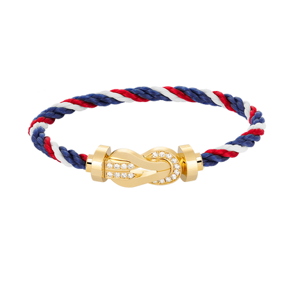 [Mystic Crown]CHANCE LARGE 8 FIGURE BUCKLE HALF DIAMOND BRACELET GOLD