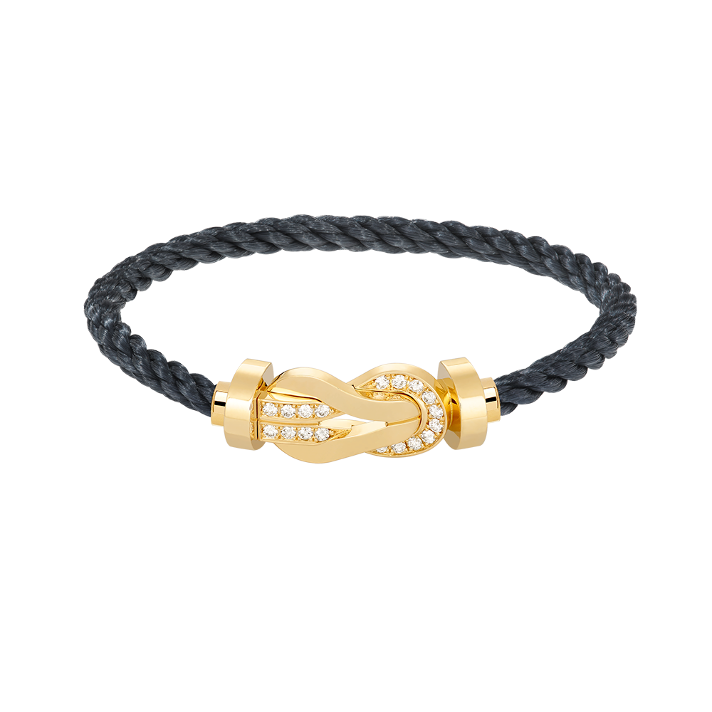 [Mystic Crown]CHANCE LARGE 8 FIGURE BUCKLE HALF DIAMOND BRACELET GOLD