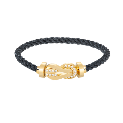 [Mystic Crown]CHANCE LARGE 8 FIGURE BUCKLE HALF DIAMOND BRACELET GOLD