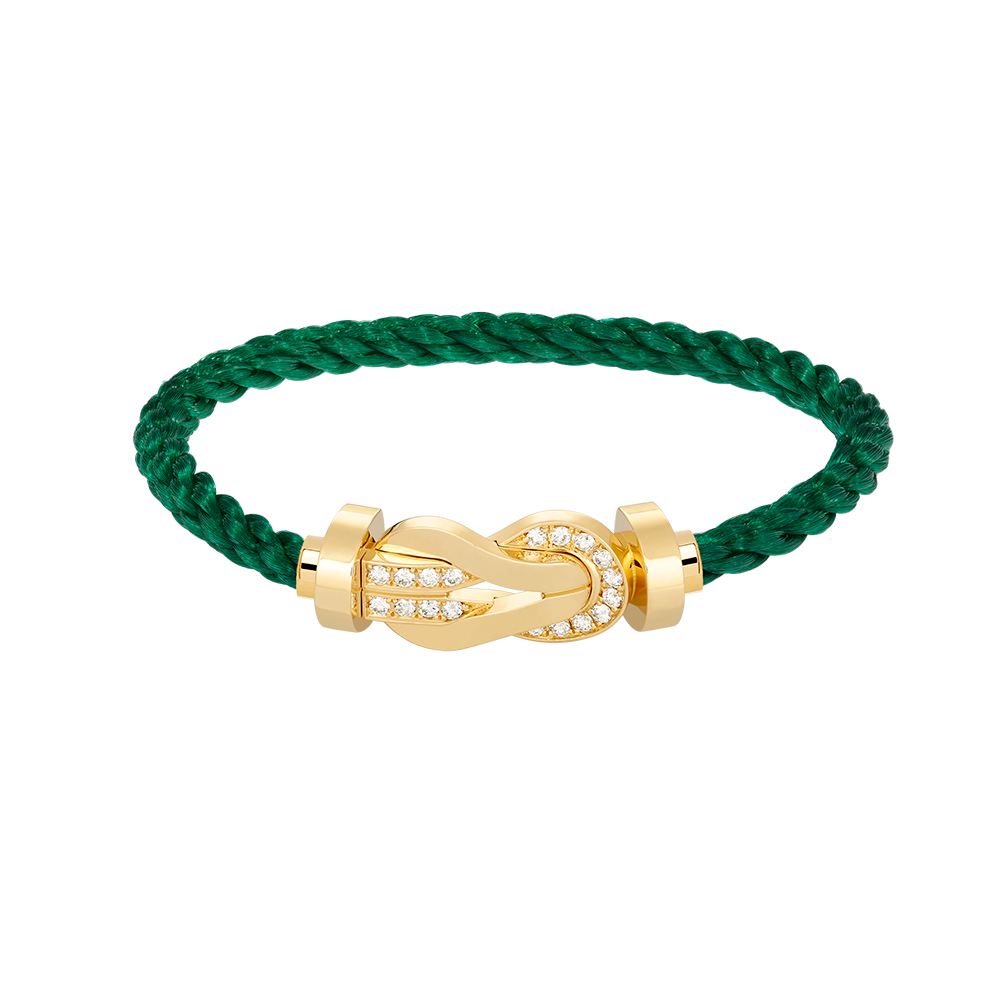 [Mystic Crown]CHANCE LARGE 8 FIGURE BUCKLE HALF DIAMOND BRACELET GOLD