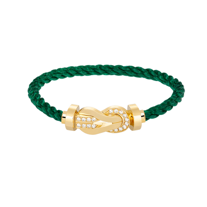 [Mystic Crown]CHANCE LARGE 8 FIGURE BUCKLE HALF DIAMOND BRACELET GOLD