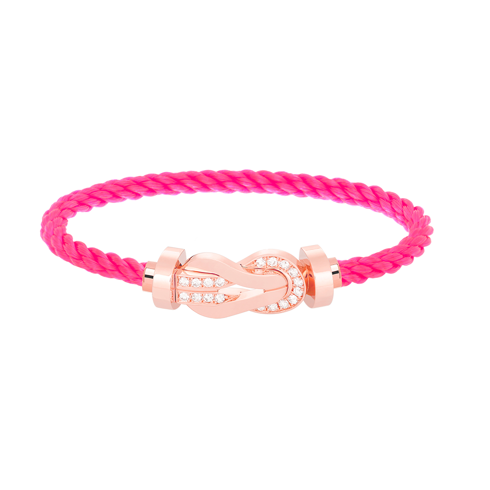 [Mystic Crown]CHANCE LARGE 8 FIGURE BUCKLE HALF DIAMOND BRACELET ROSE GOLD