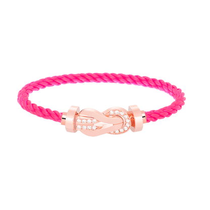 [Mystic Crown]CHANCE LARGE 8 FIGURE BUCKLE HALF DIAMOND BRACELET ROSE GOLD