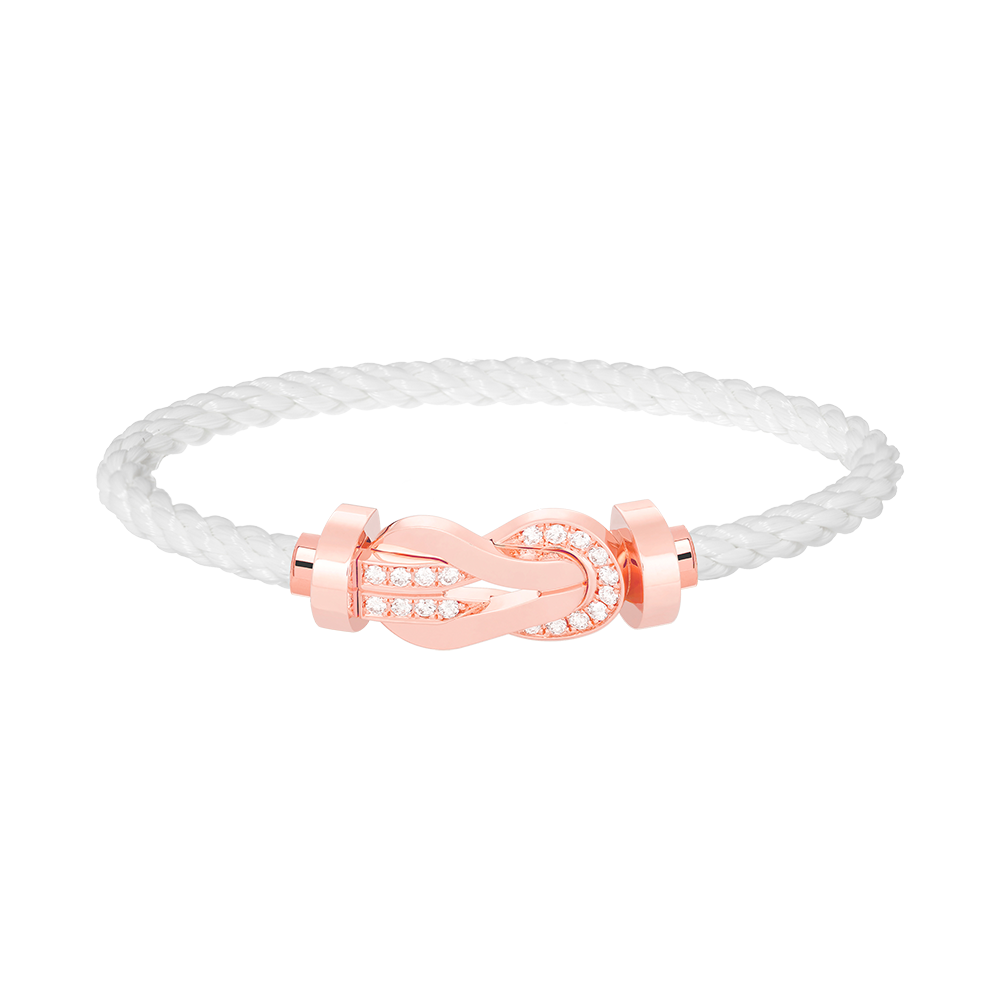 [Mystic Crown]CHANCE LARGE 8 FIGURE BUCKLE HALF DIAMOND BRACELET ROSE GOLD