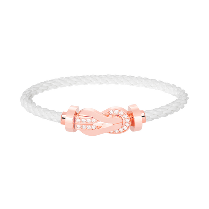 [Mystic Crown]CHANCE LARGE 8 FIGURE BUCKLE HALF DIAMOND BRACELET ROSE GOLD