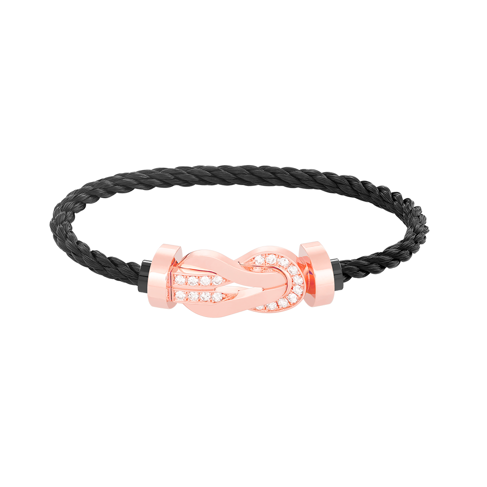 [Mystic Crown]CHANCE LARGE 8 FIGURE BUCKLE HALF DIAMOND BRACELET ROSE GOLD