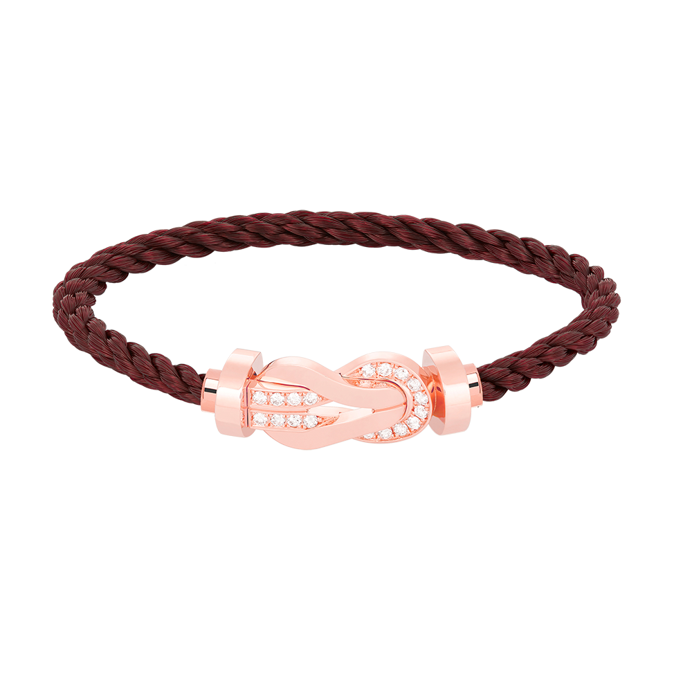 [Mystic Crown]CHANCE LARGE 8 FIGURE BUCKLE HALF DIAMOND BRACELET ROSE GOLD