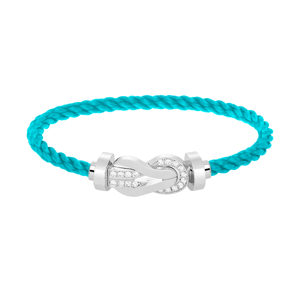 [Mystic Crown]CHANCE LARGE 8 FIGURE BUCKLE HALF DIAMOND BRACELET SILVER