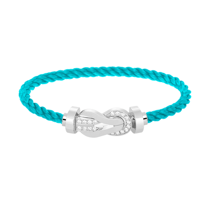 [Mystic Crown]CHANCE LARGE 8 FIGURE BUCKLE HALF DIAMOND BRACELET SILVER