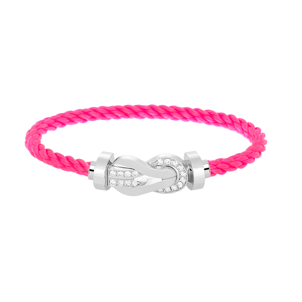 [Mystic Crown]CHANCE LARGE 8 FIGURE BUCKLE HALF DIAMOND BRACELET SILVER