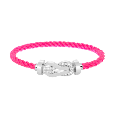 [Mystic Crown]CHANCE LARGE 8 FIGURE BUCKLE HALF DIAMOND BRACELET SILVER