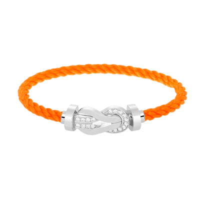 [Mystic Crown]CHANCE LARGE 8 FIGURE BUCKLE HALF DIAMOND BRACELET SILVER