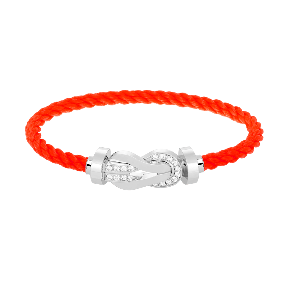 [Mystic Crown]CHANCE LARGE 8 FIGURE BUCKLE HALF DIAMOND BRACELET SILVER