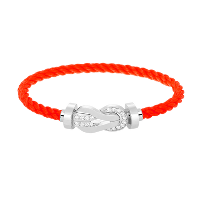 [Mystic Crown]CHANCE LARGE 8 FIGURE BUCKLE HALF DIAMOND BRACELET SILVER