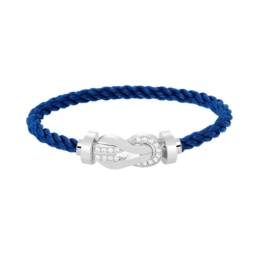[Mystic Crown]CHANCE LARGE 8 FIGURE BUCKLE HALF DIAMOND BRACELET SILVER