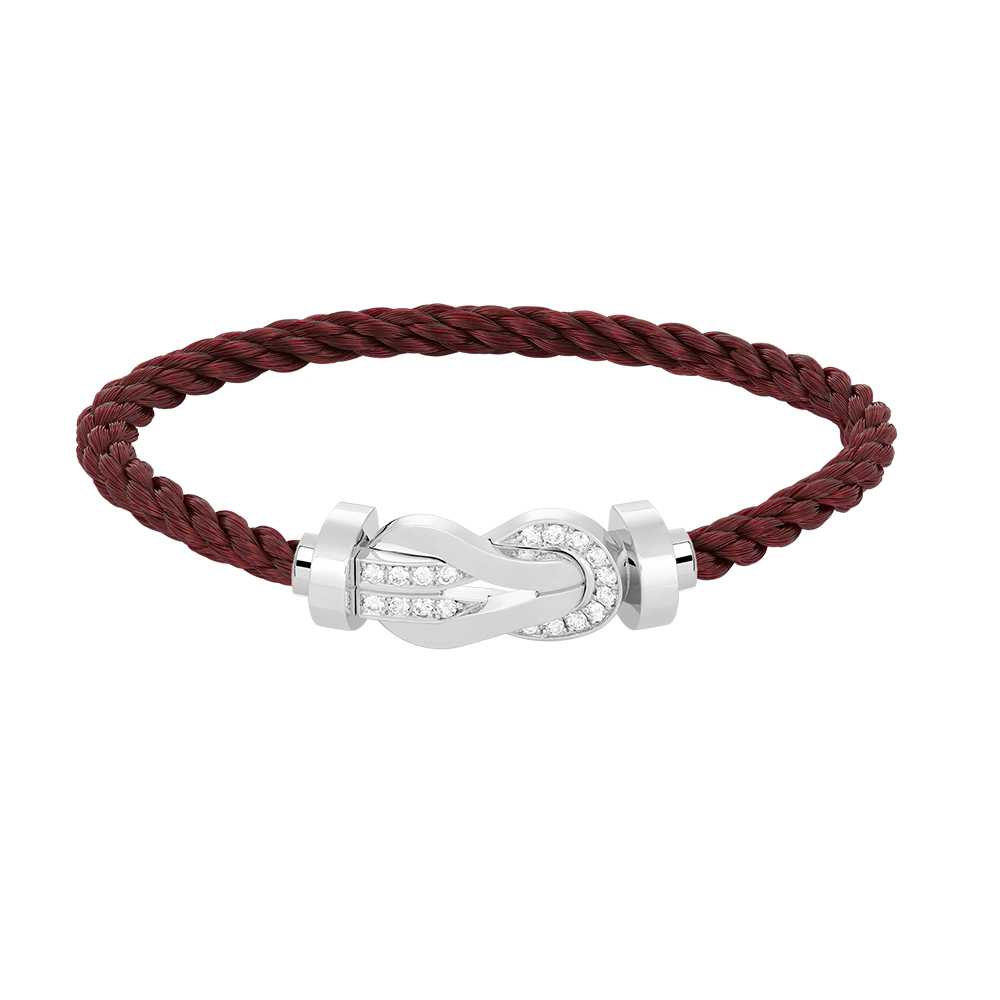 [Mystic Crown]CHANCE LARGE 8 FIGURE BUCKLE HALF DIAMOND BRACELET SILVER