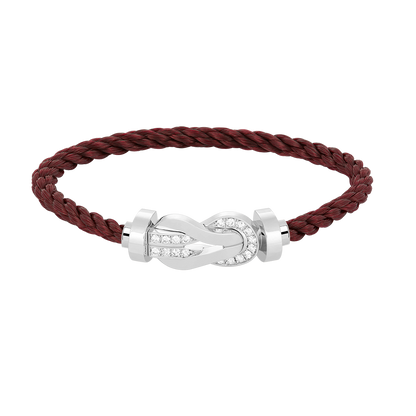 [Mystic Crown]CHANCE LARGE 8 FIGURE BUCKLE HALF DIAMOND BRACELET SILVER