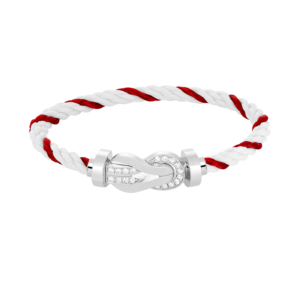 [Mystic Crown]CHANCE LARGE 8 FIGURE BUCKLE HALF DIAMOND BRACELET SILVER