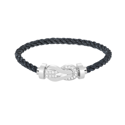 [Mystic Crown]CHANCE LARGE 8 FIGURE BUCKLE HALF DIAMOND BRACELET SILVER