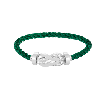 [Mystic Crown]CHANCE LARGE 8 FIGURE BUCKLE HALF DIAMOND BRACELET SILVER