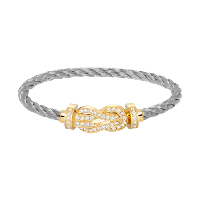 [Mystic Crown]CHANCE LARGE 8 FIGURE BUCKLE FULLDIAMOND BRACELET GOLD