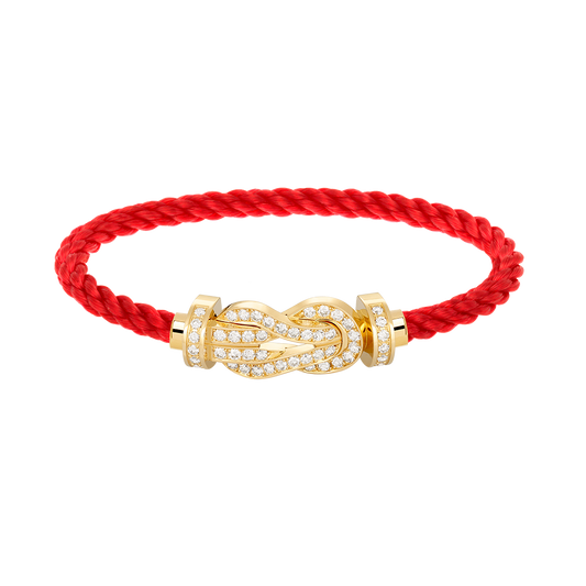[Mystic Crown]CHANCE LARGE 8 FIGURE BUCKLE FULLDIAMOND BRACELET GOLD