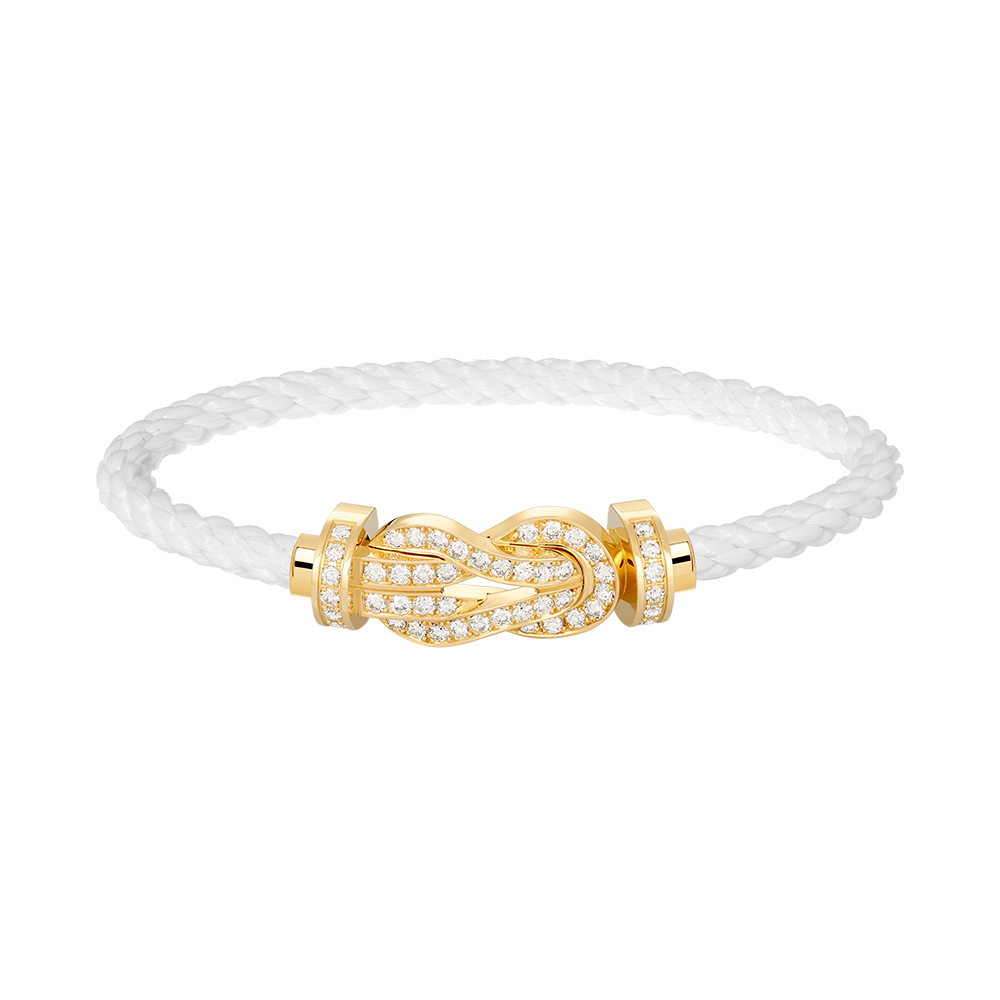 [Mystic Crown]CHANCE LARGE 8 FIGURE BUCKLE FULLDIAMOND BRACELET GOLD