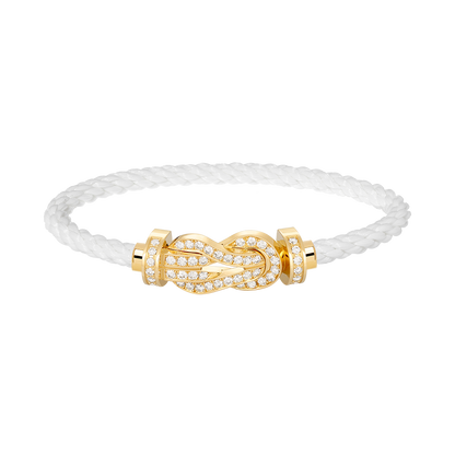 [Mystic Crown]CHANCE LARGE 8 FIGURE BUCKLE FULLDIAMOND BRACELET GOLD