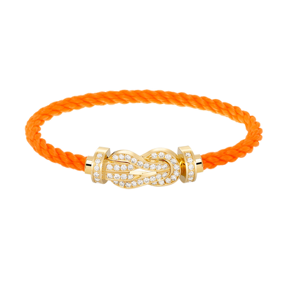 [Mystic Crown]CHANCE LARGE 8 FIGURE BUCKLE FULLDIAMOND BRACELET GOLD