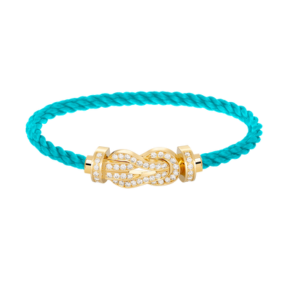 [Mystic Crown]CHANCE LARGE 8 FIGURE BUCKLE FULLDIAMOND BRACELET GOLD
