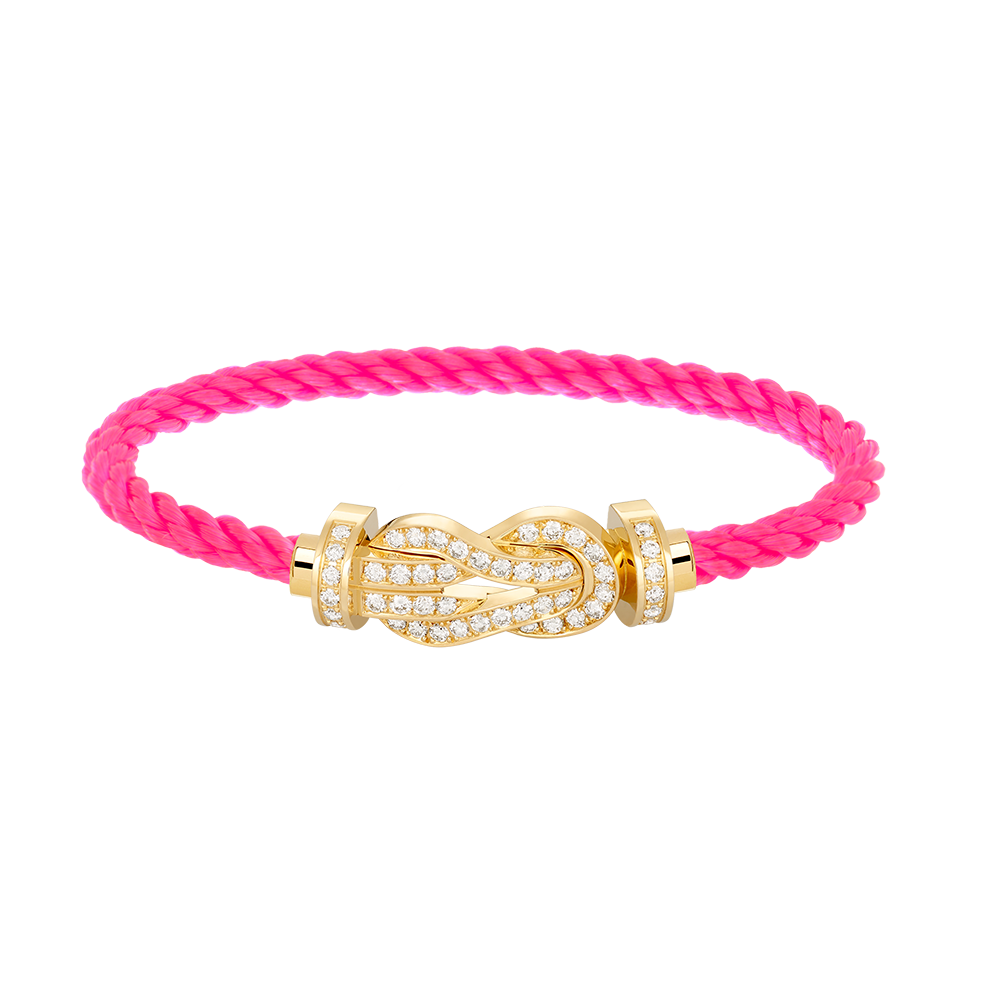[Mystic Crown]CHANCE LARGE 8 FIGURE BUCKLE FULLDIAMOND BRACELET GOLD