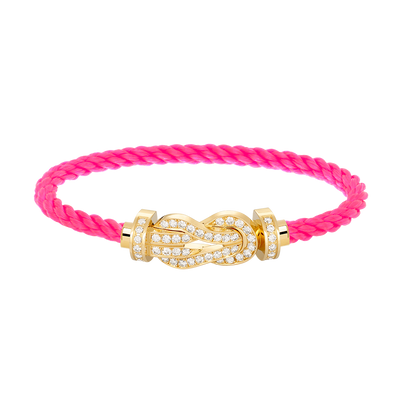 [Mystic Crown]CHANCE LARGE 8 FIGURE BUCKLE FULLDIAMOND BRACELET GOLD