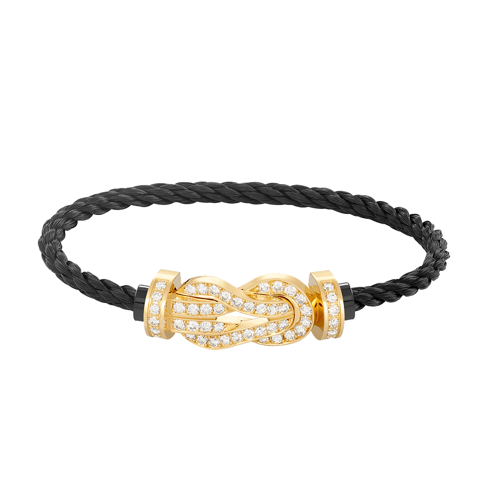[Mystic Crown]CHANCE LARGE 8 FIGURE BUCKLE FULLDIAMOND BRACELET GOLD