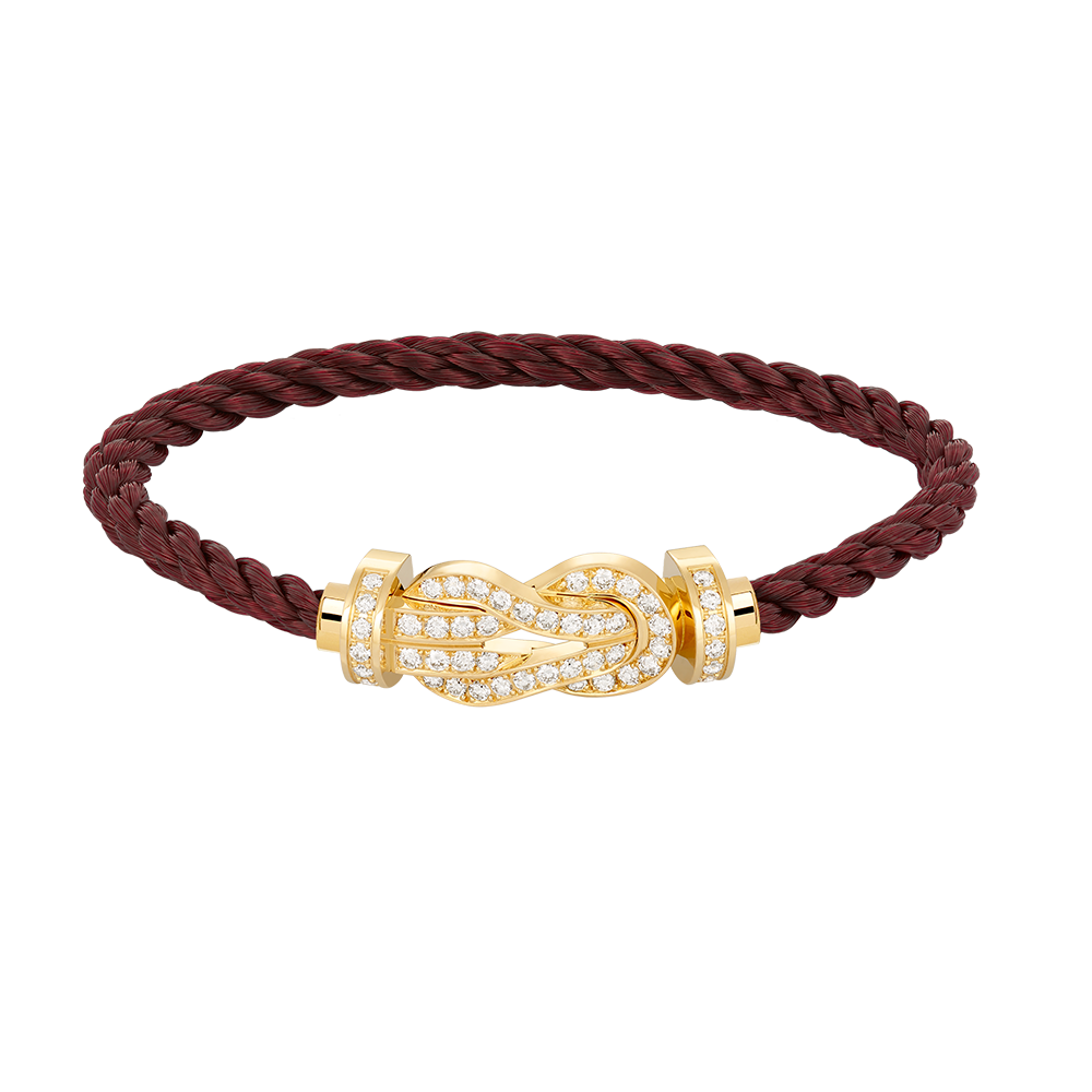 [Mystic Crown]CHANCE LARGE 8 FIGURE BUCKLE FULLDIAMOND BRACELET GOLD