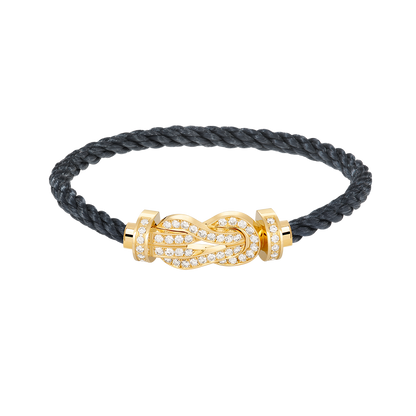 [Mystic Crown]CHANCE LARGE 8 FIGURE BUCKLE FULLDIAMOND BRACELET GOLD
